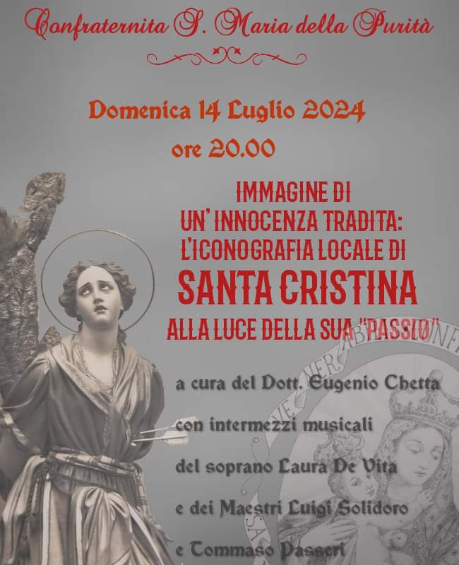 Locandina concerto santa Cristina - Purità - Gallipoli